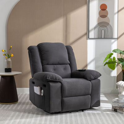 Massage Recliner Power Lift Chair With Adjustable Massage And Heating Function