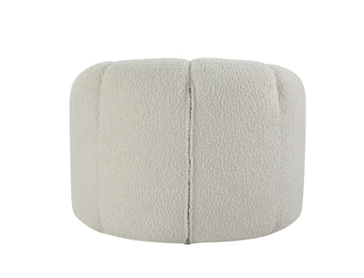 Osmash - Teddy Sherpa Chair With Swivel - White