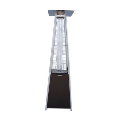 40, 000 Btu Propane Standing Patio Heater Stainless Steel