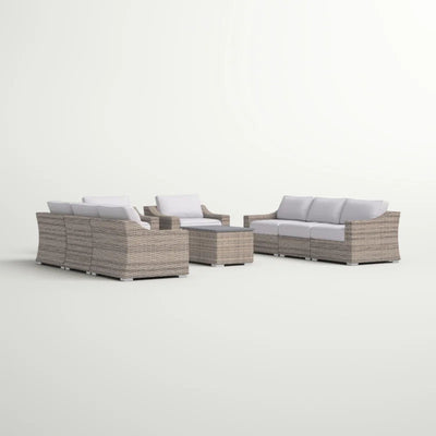 Stylish Sofa Seating Group With Cushions Perfect For Outdoor Gatherings