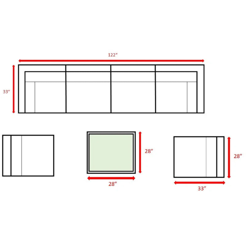 Seating Set With Cushions Handcrafted Wicker Design
