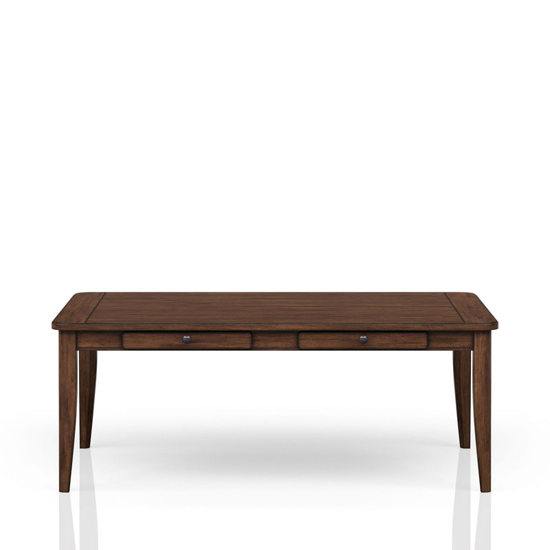 Casual Dining Table With Four Storage Drawers - Brown