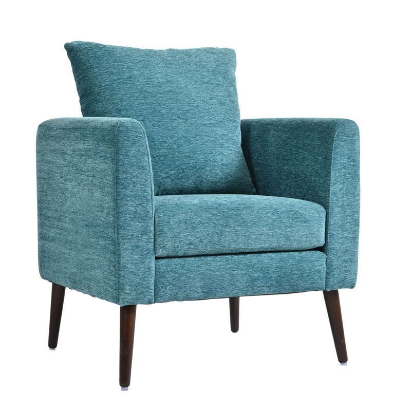 Modern Accent Upholstered Armchair With Pillow