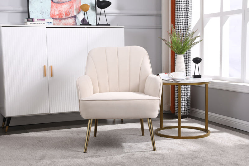 Modern Mid-Century Chair Tufted Sherpa Armchair For Living Room Bedroom Office