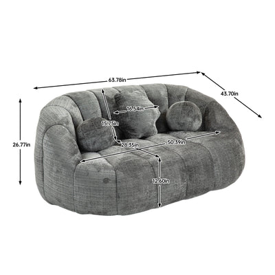 Bean Bag Lazy Sofa Durable Comfort Lounger High Back Bean Bag Chair Couch