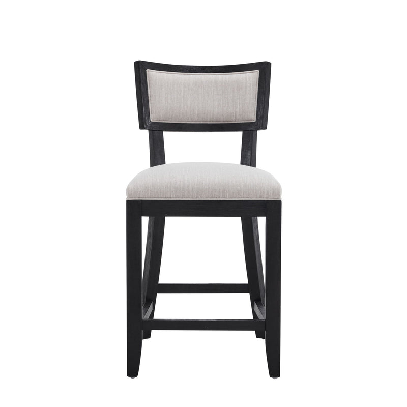 Upholstered Counter Height Bar Stools With Comfy Back (Set of 2)