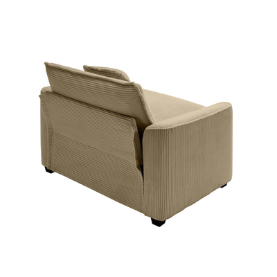 Elegant Corduroy Oversized Sectional Sofa Set With Deep Seats And Flexible Layout