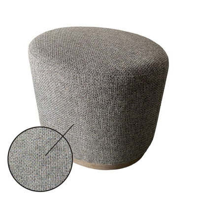 Oval Accent Ottoman - Brown