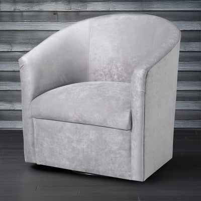Eden - Swivel Chair With Microfiber Upholstery And Hardwood Frame