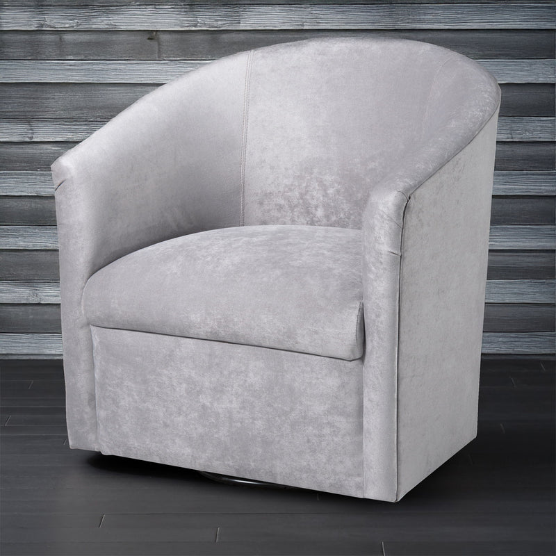 Eden - Swivel Chair With Microfiber Upholstery And Hardwood Frame
