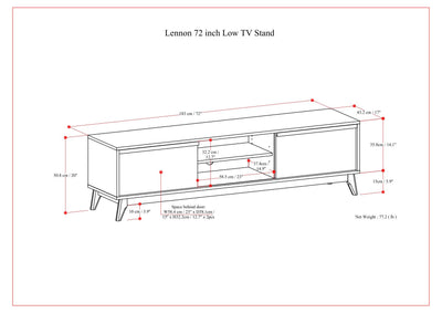 Lennon - Handcrafted Low TV Stand