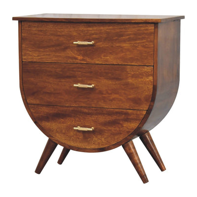 Agra - Bedside Table - Chestnut