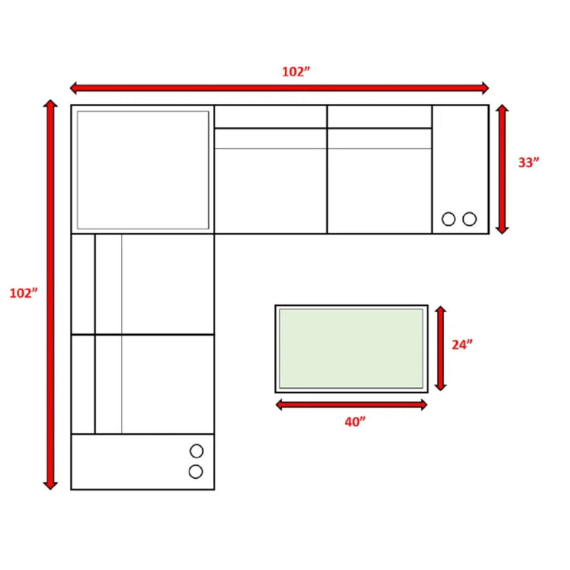 Modern Patio Rattan Sectional Set With Cushions