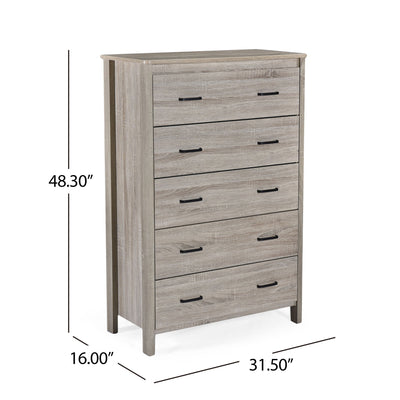 Titeca - Contemporary 5 Drawer Dresser