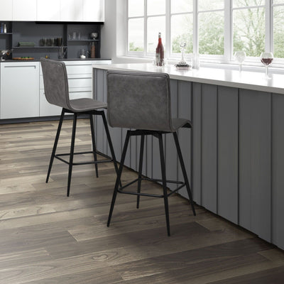 Swivel Counter Stool - Gray