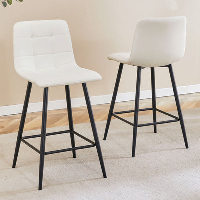 Bar Chair Set Comfortable With Metal Legs And Ergonomic Design