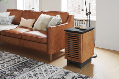 Graceland - Chairside Table, Fully Assembled - Black, Bourbon