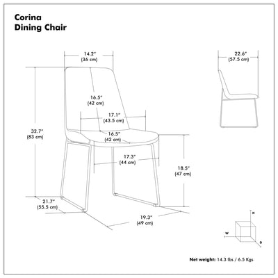 Corina - Upholstery Dining Chair (Set of 2)