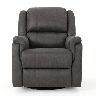 Contemporary Glider Recliner With Swivel Function