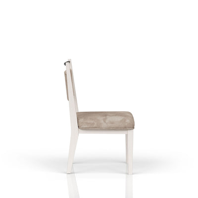 Rope Back Chair - Beige / Carmel