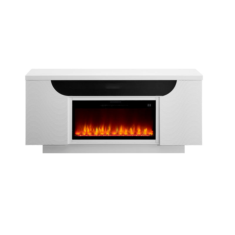 Alessia - Electric Fireplace With Multi Color LED And Flame Settings