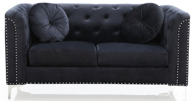 Stylish Sloped Arm Loveseat