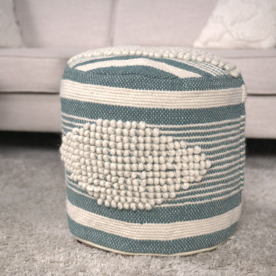 Diamond - Handcrafted Cylindrical Pouf