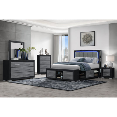 Messa - Bed With Storage Features And LED Lighting