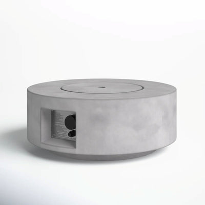 Reinforced - Propane Gas Outdoor Fire Pit Table With Lid