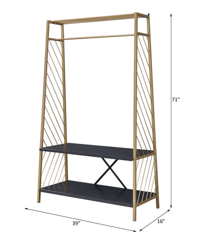 Pahor - Hall Tree - Gold / Black