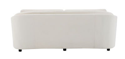 Mariko - Linen Sofa With 2 Toss Pillows - Beige