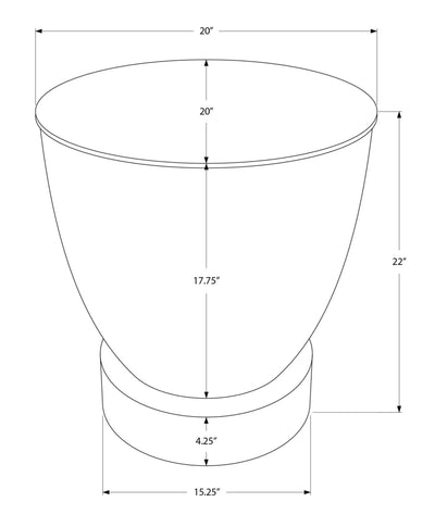 Drum Accent Side Table, Contemporary & Modern Design