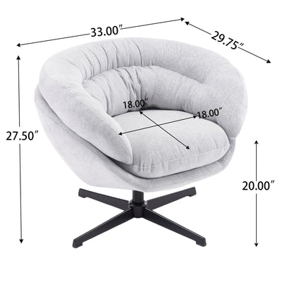 Modern Chenille Office Chair With 360 Degree Swivel