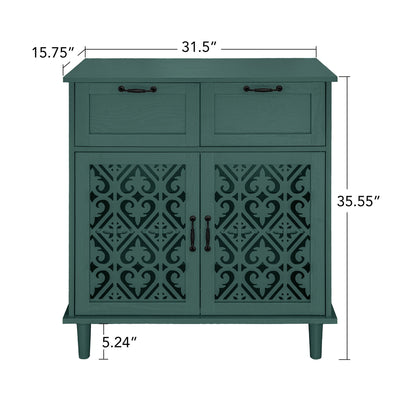 2 Door 2 Drawer Elegant Cabinet
