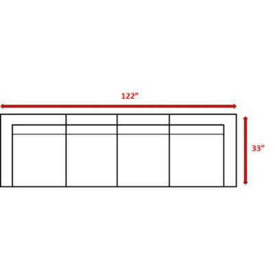 Contemporary Outdoor Rattan Wicker Sectional Seating Group With Cushions