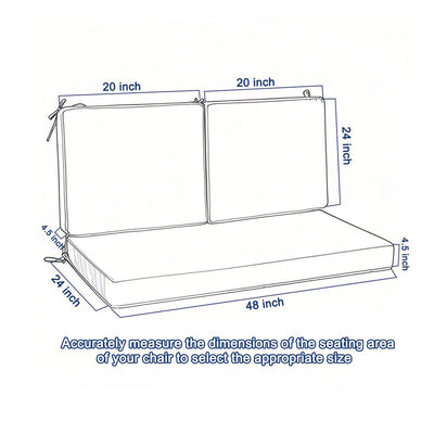 Deep Seat Waterproof Replacement Patio Chair Cushions For Patio Furniture