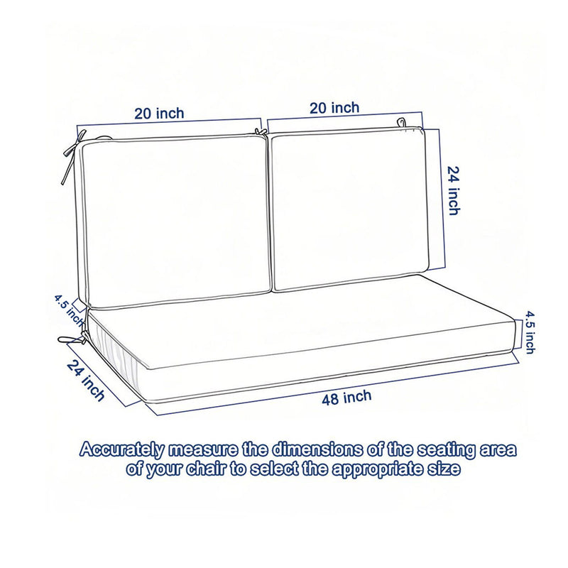 Deep Seat Waterproof Replacement Patio Chair Cushions For Patio Furniture