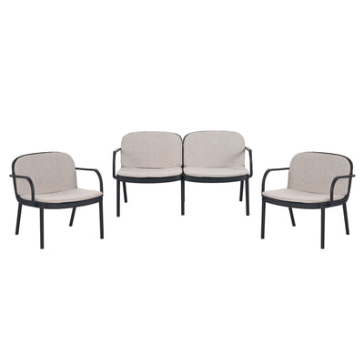 Luna - Outdoor Patio 3 Pieces Chat Set