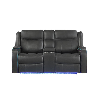 Blanca - Power Reclining Set With LED Lights, USB And Adjustable Headrest