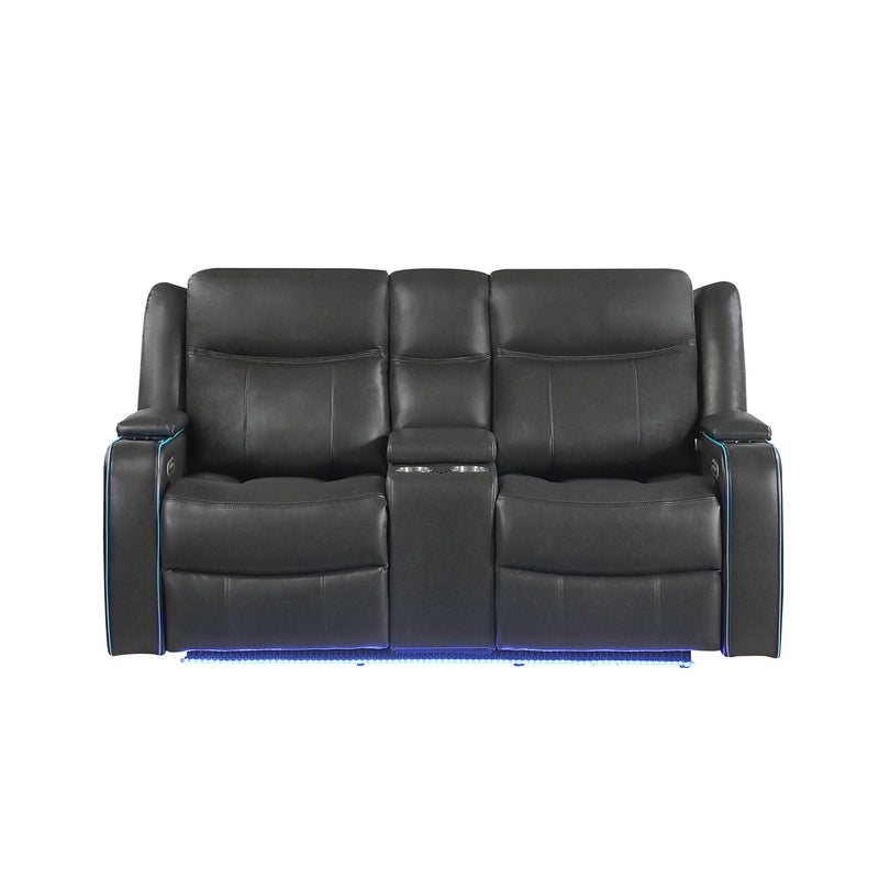 Blanca - Power Reclining Set With LED Lights, USB And Adjustable Headrest