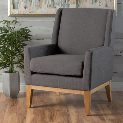 Modern Accent Chair With Padded Cushion Seat
