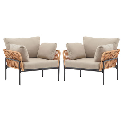 Rope Lounge Chair With Cushions For Modern Spaces