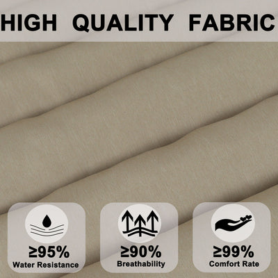 2 Piece Outdoor Chaise Lounge Chair Cushion Set