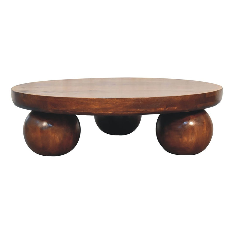 Central Ball Table - Chestnut
