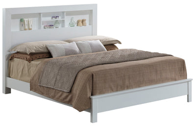 Bed With Transitional Design Stylish