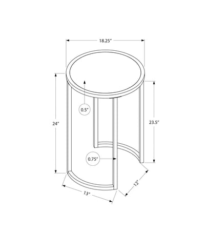 Round Accent Side Table, Contemporary & Modern