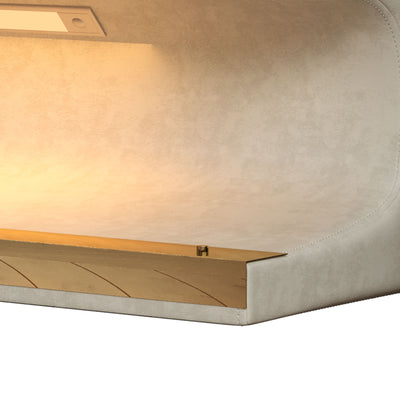 Modern Upholstered Entryway Bench With LED Sensor Light