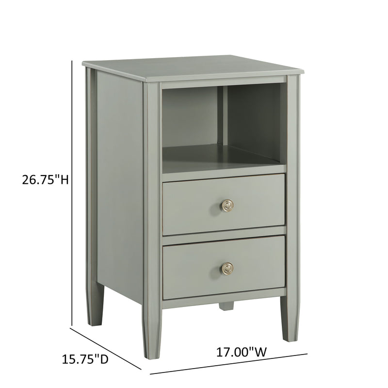 Winston - 2 Drawer Storage Nightstand