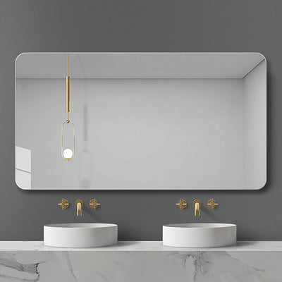Bathroom Vanity Mirror, Wall Mounted Mirror For Bathroom Anti-Fog Waterproof - Clear