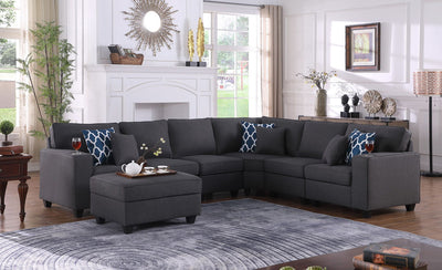 Cooper - Sectional Sofa With Ottomans And Cupholder